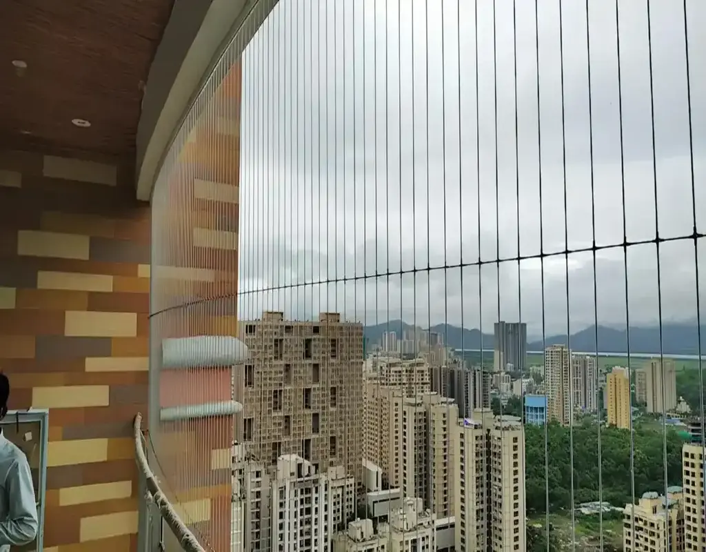 Invisible Grills for Balcony in Bangalore-Madhu Safety Nets (5)