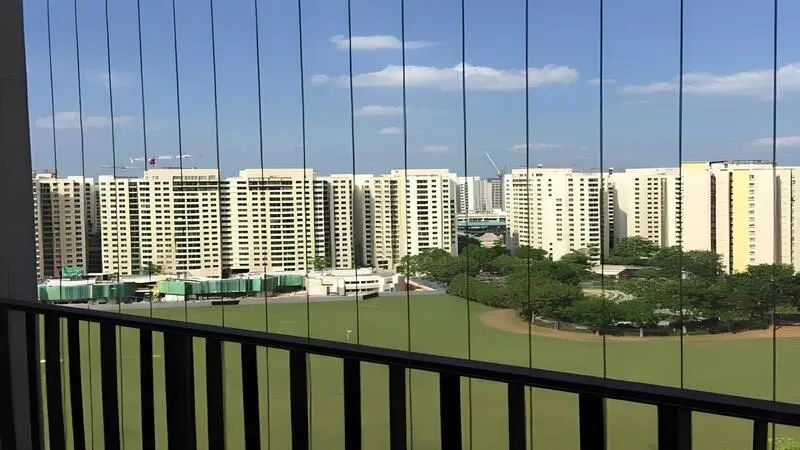Projects-Invisible Grills for Balcony by Madhu Safety Nets in Bangalore